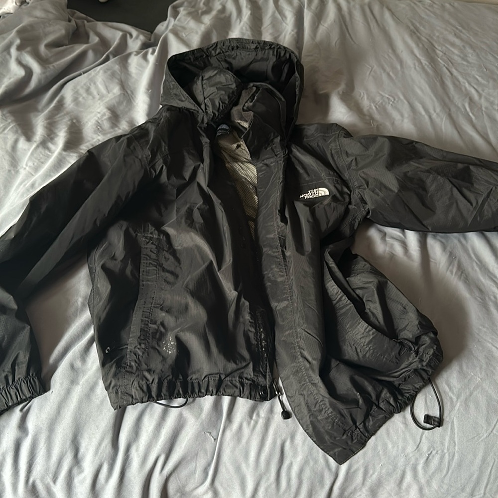 The North Face black wind/rain jacket size men’s medium
